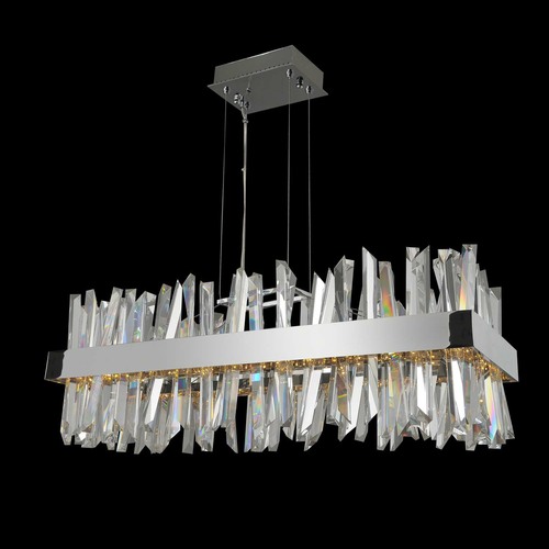 Allegri Lighting Glacier 36-Inch LED Linear Light in Polished Chrome by Allegri Crystal 030252-010