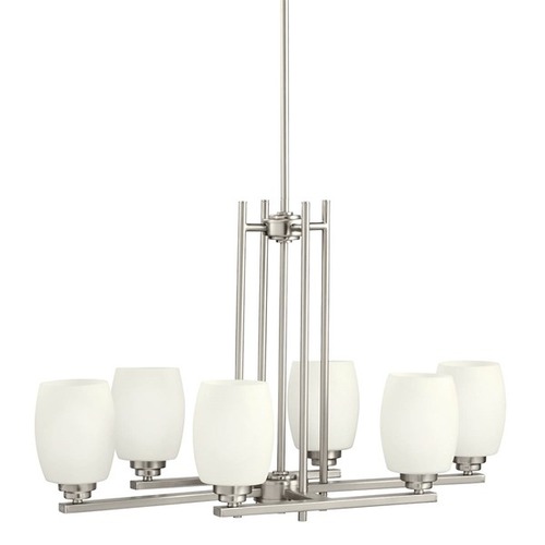 Eileen 30-Inch Wide Chandelier in Brushed Nickel by Kichler Lighting