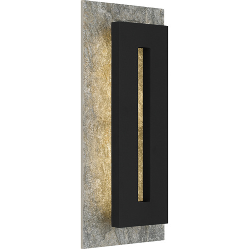 Tate 18.25-Inch Outdoor Wall Light in Earth Black by Quoizel Lighting
