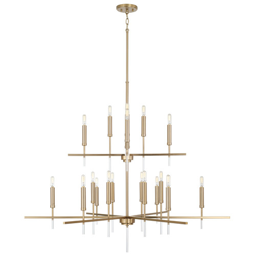 Elora Two-Tier Chandelier in Matte Brass by Capital Lighting