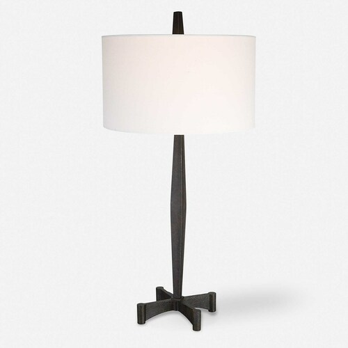 Counteract Table Lamp in Aged Black by Uttermost Lighting