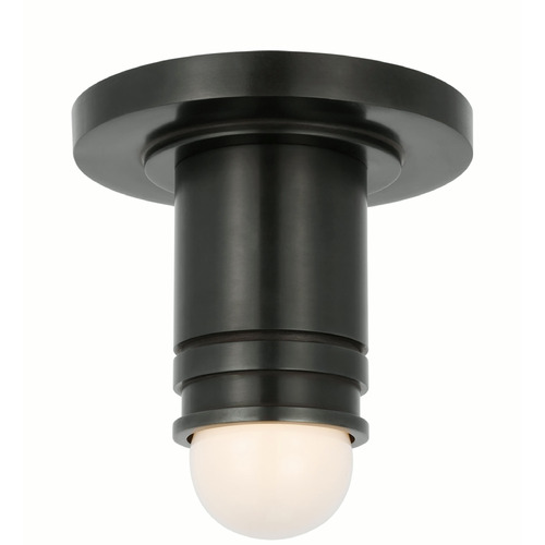 Thomas OBrien Top Hat Mini Flush Mount in Bronze by VC Signature