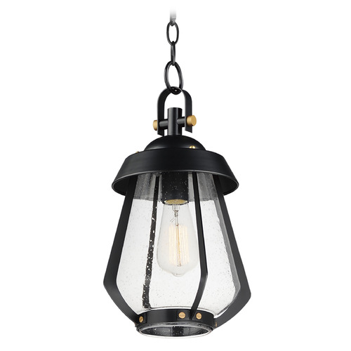 Maxim Lighting Mariner Black & Antique Brass Outdoor Hanging Light by Maxim Lighting 30621CDBKAB