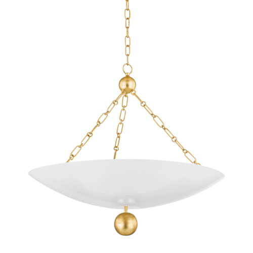 Amali Pendant in Vintage Silver Leaf by Mitzi by Hudson Valley