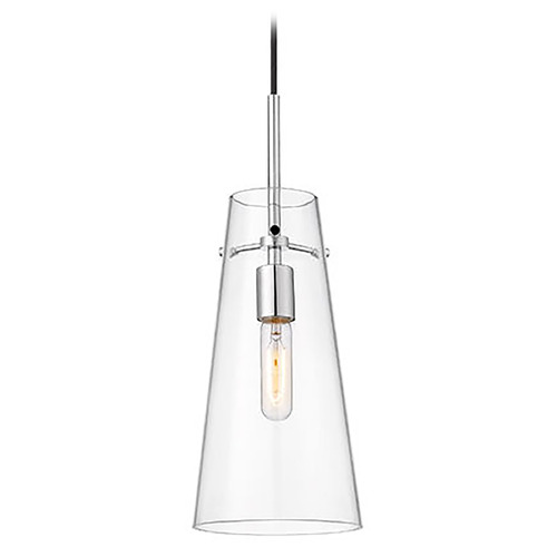 Z-Lite Kira Chrome Mini-Pendant Light with Conical Shade