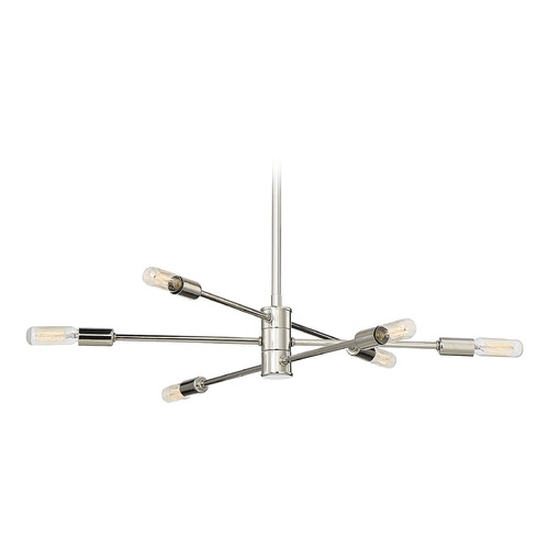 Savoy House Lyrique 21.75-Inch Chandelier in Polished Nickel by Savoy House 1-7000-6-109
