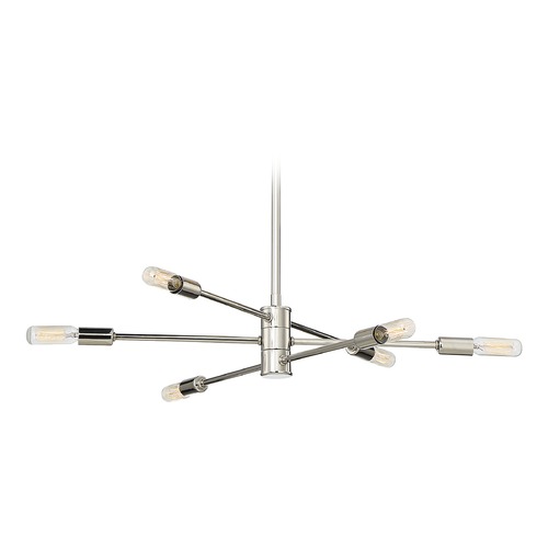 Lyrique 21.75-Inch Chandelier in Polished Nickel by Savoy House