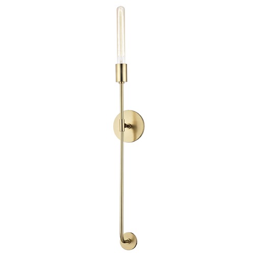 Mitzi by Hudson Valley Dylan Aged Brass Sconce by Mitzi by Hudson Valley H185101-AGB