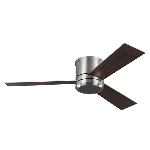 Generation Lighting Fan Collection Clarity 56-Inch LED Fan in Brushed Steel by Generation Lighting 3CLMR56BSD-V1