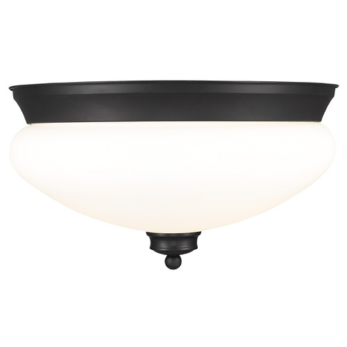 Z-Lite Amon Matte Black Flush Mount by Z-Lite 721F2-MB