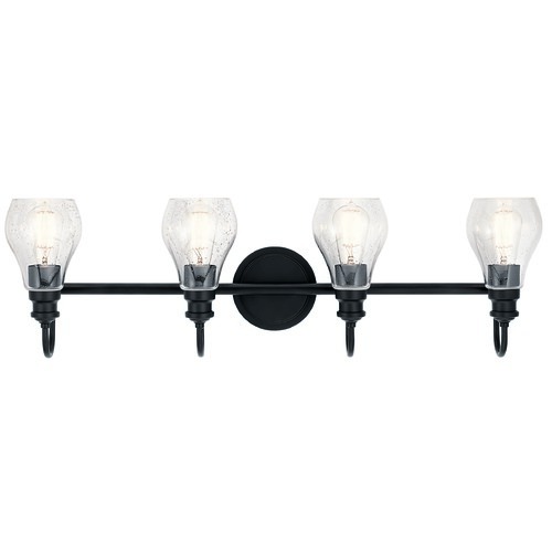 Kichler Lighting Greenbrier 33-Inch Black Vanity Light by Kichler Lighting 45393BK