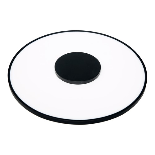 17-Inch Round Black LED Flush Mount 31.5W 120-277V 3000K 2200LM by Satco Lighting