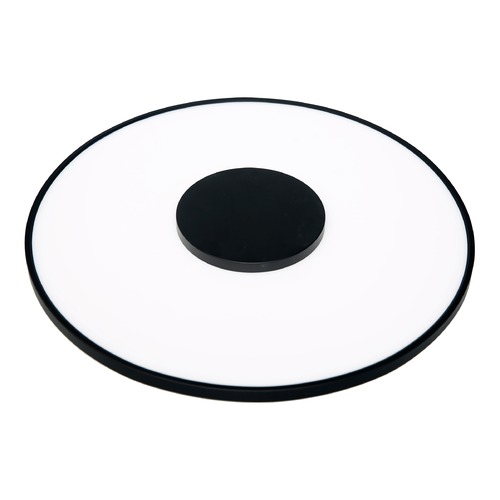 Satco Lighting 17-Inch Round Black LED Flush Mount 31.5W 120-277V 3000K 2200LM by Satco Lighting 62/1524