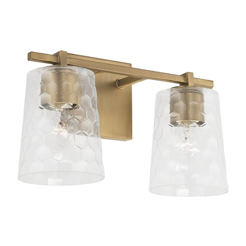 HomePlace by Capital Lighting Burke 14.50-Inch Vanity Light in Aged Brass by HomePlace by Capital Lighting 143521AD-517