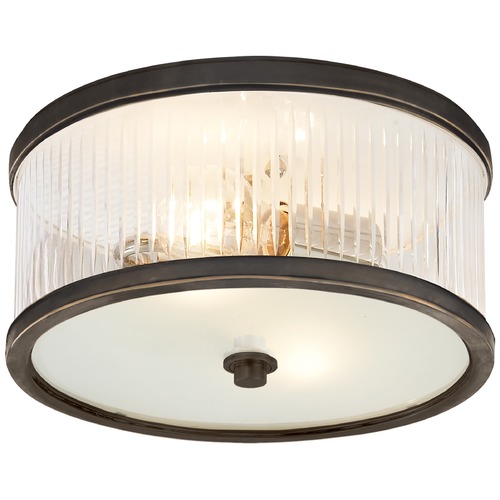 Alexa Hampton Randolph Small Flush Mount in Bronze by Visual Comfort Signature