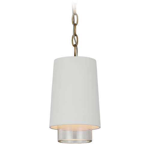 Visual Comfort Signature Collection Marie Flanigan Sydney Narrow Pendant in Soft Brass by Visual Comfort Signature S5120WHTCG