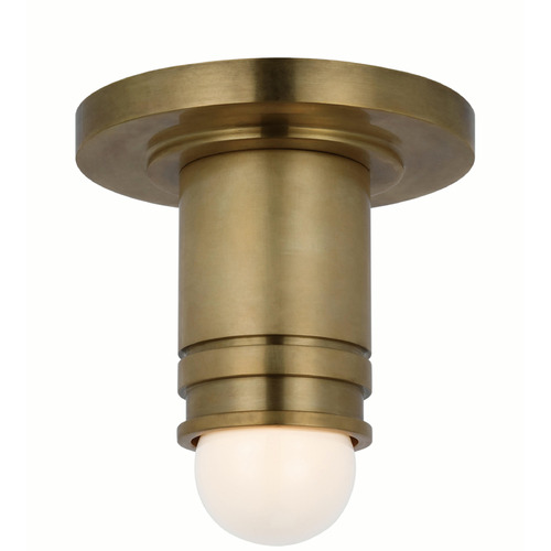 Visual Comfort Signature Collection Thomas OBrien Top Hat Mini Flush Mount in Brass by VC Signature TOB4360HAB