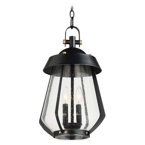 Maxim Lighting Mariner Black & Antique Brass Outdoor Hanging Light by Maxim Lighting 30623CDBKAB