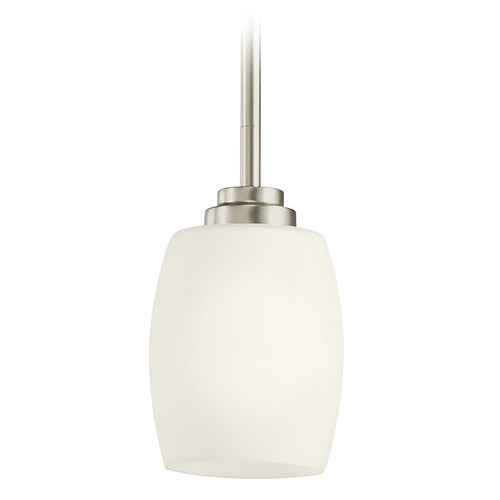 Kichler Lighting Eileen 4.50-Inch Mini Pendant in Brushed Nickel by Kichler Lighting 3497NI