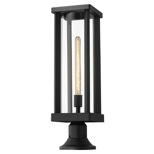 Z-Lite Glenwood Black Post Light by Z-Lite 586PHBR-553PM-BK