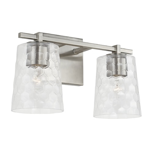 HomePlace by Capital Lighting Homeplace By Capital Lighting Brushed Nickel Bathroom Light 143521BN-517