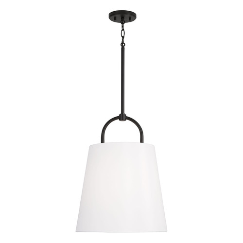 Capital Lighting Brody 16-Inch Pendant in Matte Black by Capital Lighting 349412MB