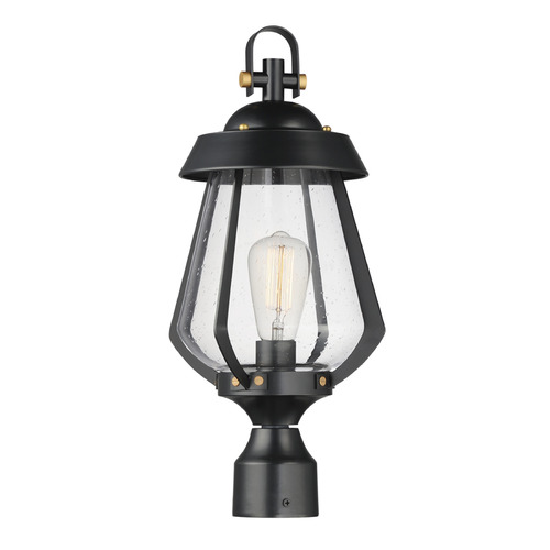 Mariner Black & Antique Brass Post Light by Maxim Lighting