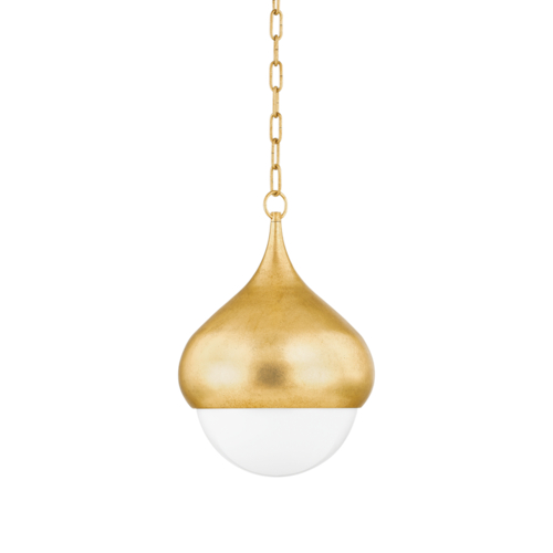 Mitzi by Hudson Valley Luciel Pendant in Vintage Gold Leaf by Mitzi by Hudson Valley H850701-VGL