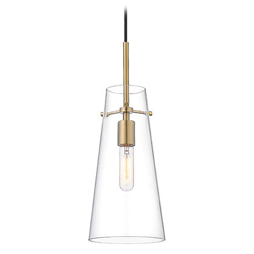 Z-Lite Kira Modern Gold Mini-Pendant Light with Conical Shade