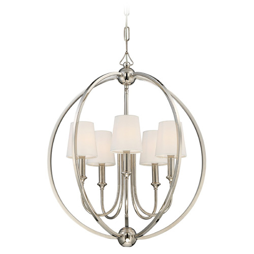 Crystorama Lighting Libby Langdon Sylvan Polished Nickel Chandelier