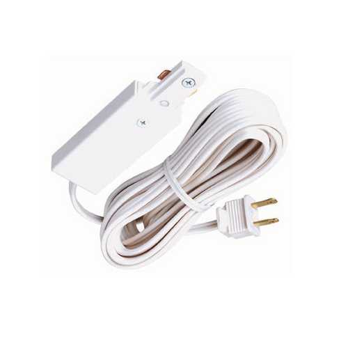 Juno Lighting Group Juno Trac-Lites Cord and Plug Connector in White Finish R22 WH