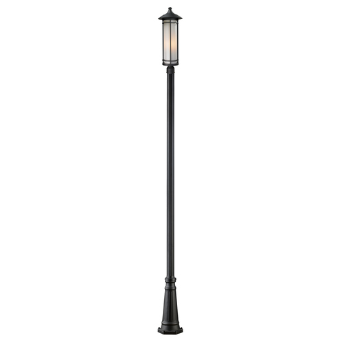 Z-Lite Z-Lite Woodland Black Post Light 529PHB-519P-BK