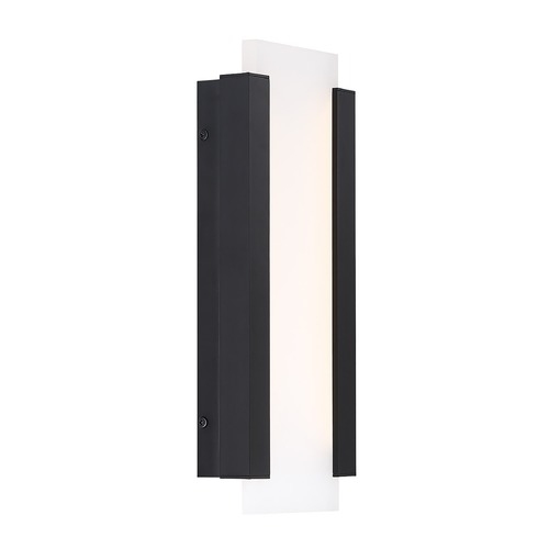Fiction Black LED Outdoor Wall Light by WAC Lighting