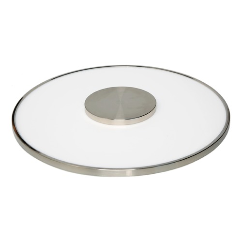 Satco Lighting 17-Inch Round Brushed Nickel LED Flush Mount 31.5W 120-277V 3000K by Satco Lighting 62/1526