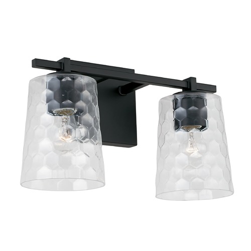 Capital Lighting Burke 14.50-Inch Vanity Light in Matte Black by HomePlace by Capital Lighting 143521MB-517
