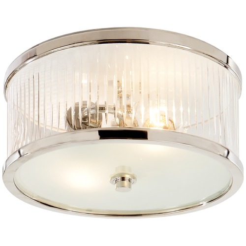 Alexa Hampton Randolph Small Flush Mount in Nickel by Visual Comfort Signature
