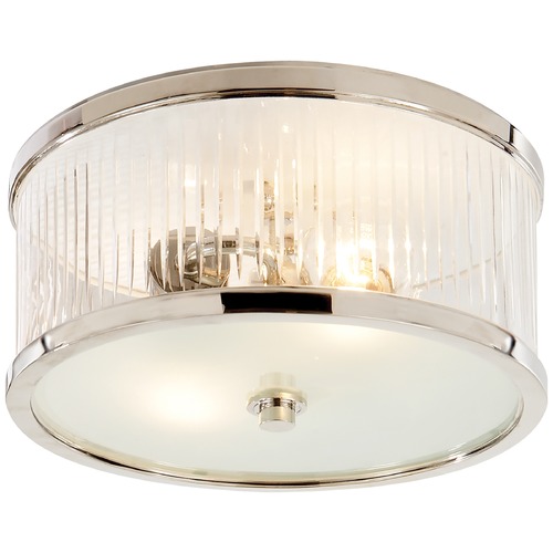 Visual Comfort Signature Collection Alexa Hampton Randolph Small Flush Mount in Nickel by Visual Comfort Signature AH4200PNFG