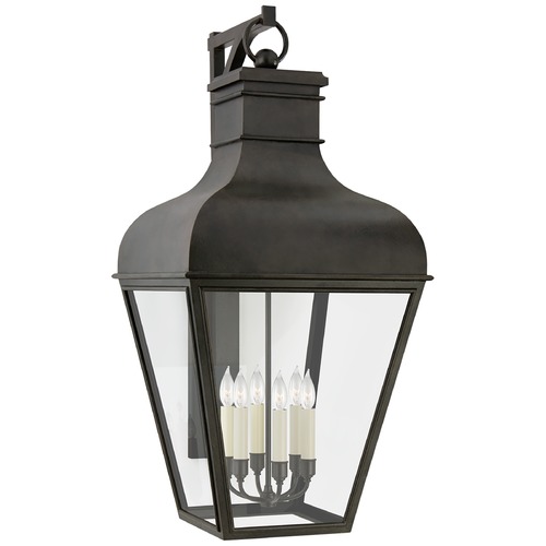 Chapman & Myers Fremont Wall Lantern in French Rust by Visual Comfort Signature