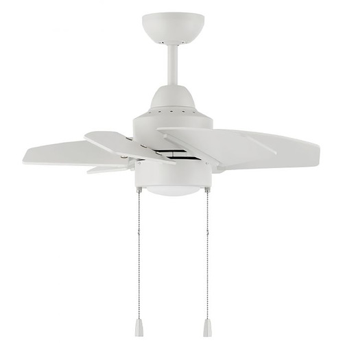 Craftmade Lighting Propel II 24-Inch Damp LED Fan in White by Craftmade Lighting PPT24W6