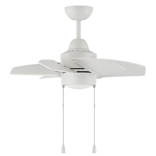 Propel II 24-Inch Damp LED Fan in White by Craftmade Lighting