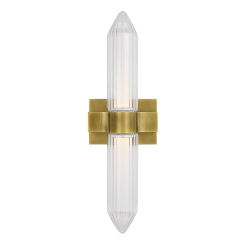 Langston 23-Inch LED Sconce in Plated Brass by Visual Comfort Modern