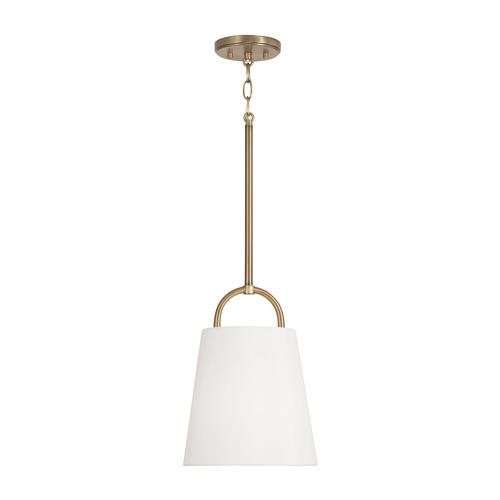 Capital Lighting Brody 10-Inch Pendant in Aged Brass by Capital Lighting 349411AD