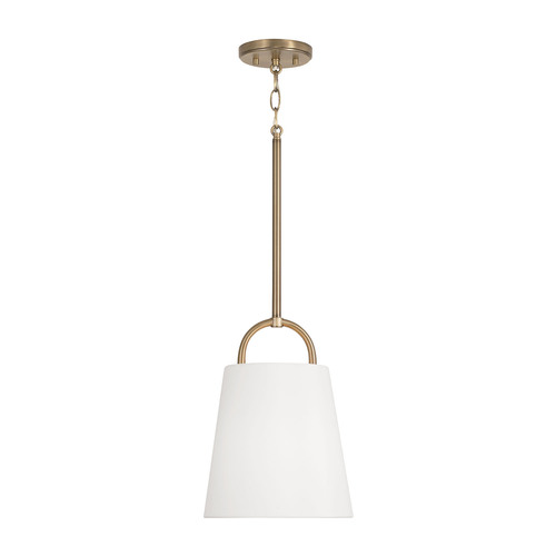 Brody 10-Inch Pendant in Aged Brass by Capital Lighting