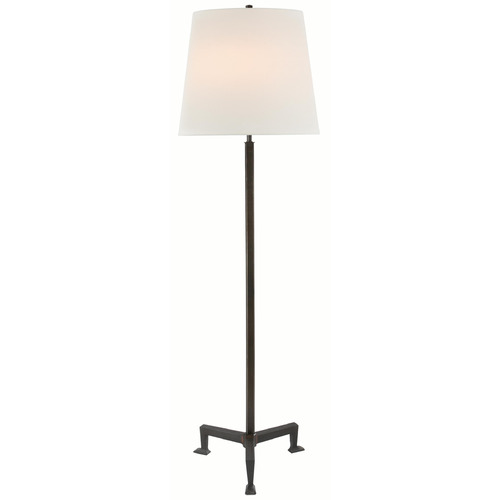 Visual Comfort Signature Collection Parish Aged Iron Floor Lamp with Empire Shade