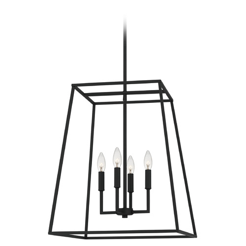 Quoizel Lighting Prescott Matte Black Pendant by Quoizel Lighting PRC2818MBK