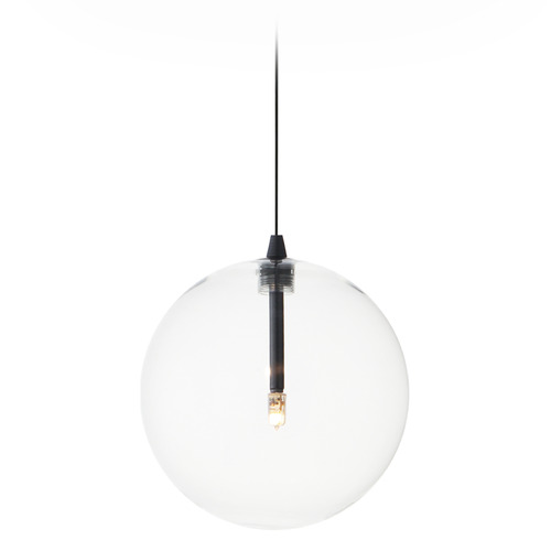 ET2 Lighting Et2 Global Black LED Mini-Pendant Light with Globe Shade E25071-18BK