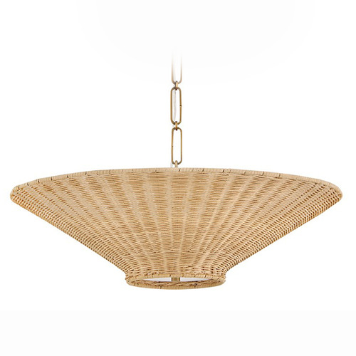 Hinkley Delia Heritage Brass LED Pendant Light with Coolie Shade