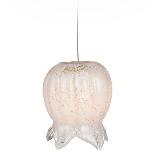 Currey and Company Polpo White / Silver Mini-Pendant Light with Bell Shade