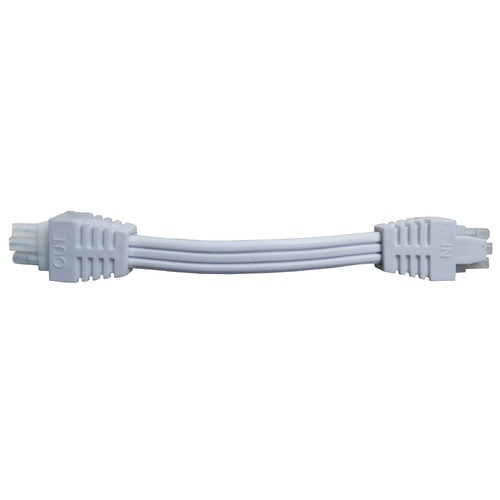 Recesso Lighting by Dolan Designs White 3-Inch Interconnect Cable for Recesso Under Cabinet Lights UCAIW03-WH