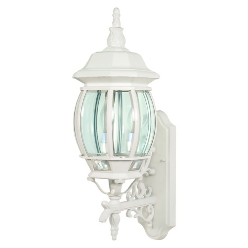 Central Park White Outdoor Wall Light by Nuvo Lighting